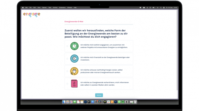 „Wahl-o-Mat“ für die Energiewende: Cleveres Online-Tool bringt euch zum passenden Projekt